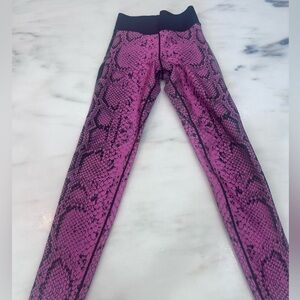 Ultracor Pink and Black Snake Print Leggings